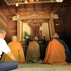 写真：観音様の夏祈祷