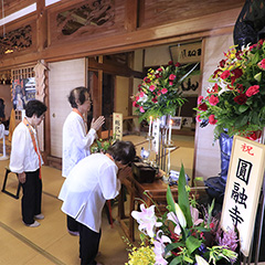 写真：観音様の夏祈祷