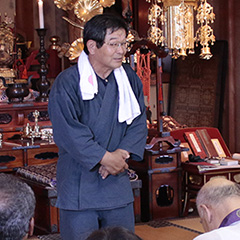 写真：俊軒園作庭家　岩本俊男師